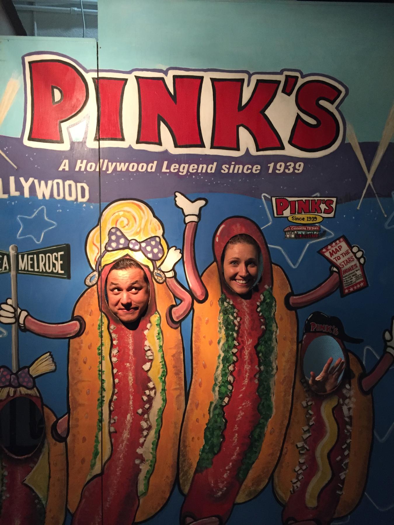 Dinner after an improv show at UCB.