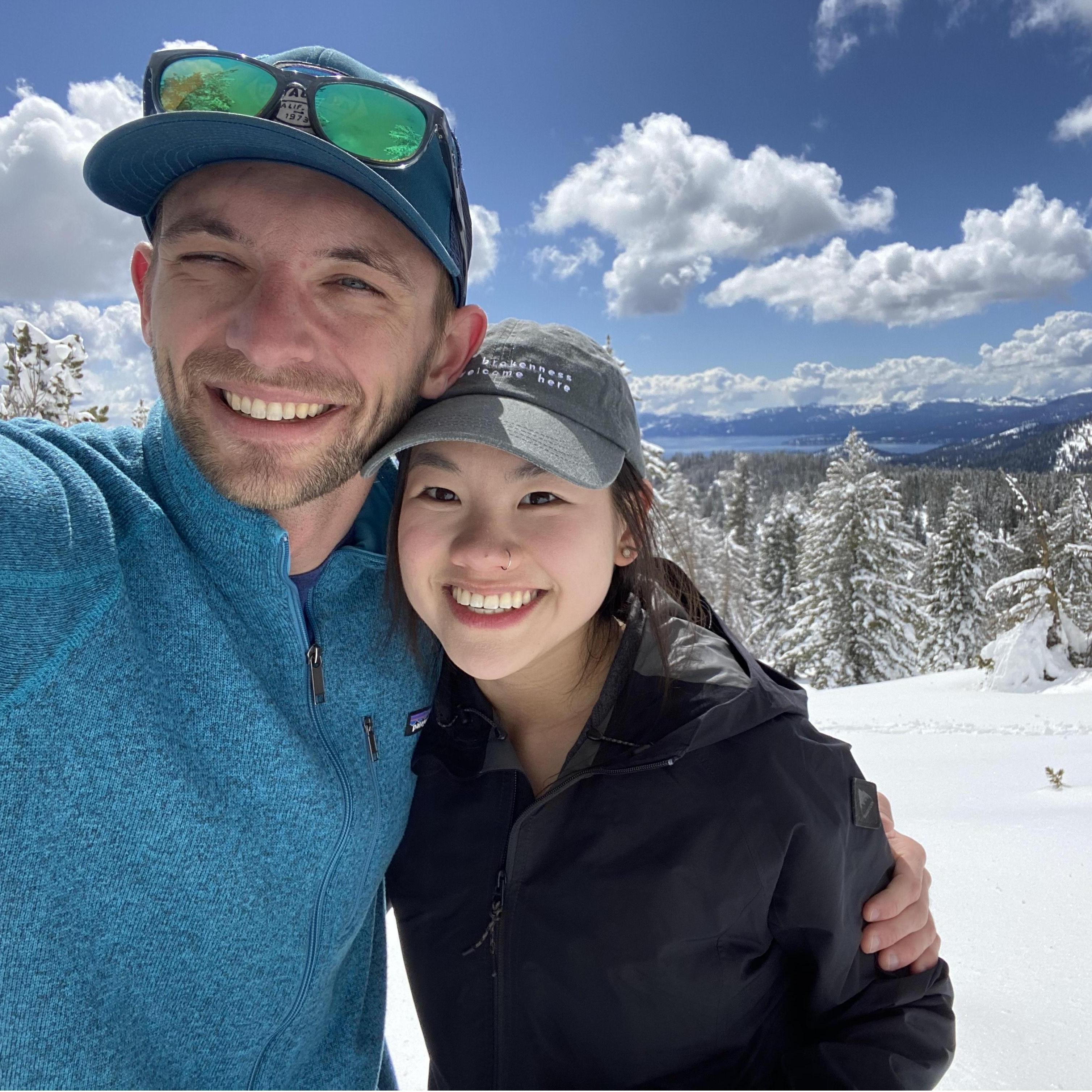 Our first date -snowshoeing!