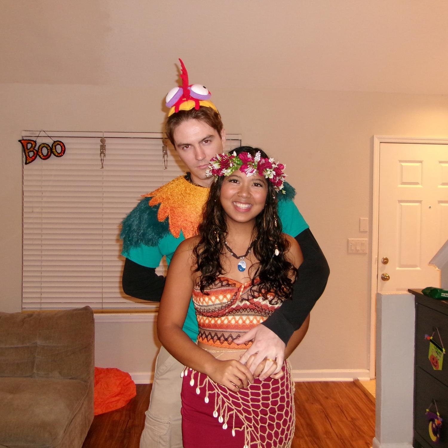 Halloween 2025, Moana and Hei Hei