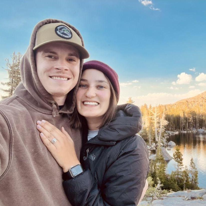 Our proposal up at Dicks Lake in Desolation Wilderness