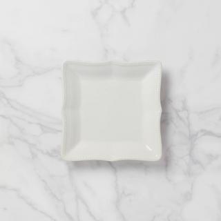 French Perle Bead Square Dinner Plate