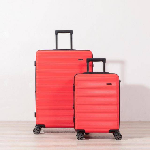 Cyprus 2-Piece Luggage Set | Coral Red