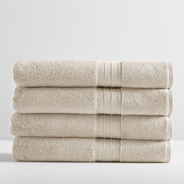 Taupe Hydrocotton Organic Bath Towels, Set of 4