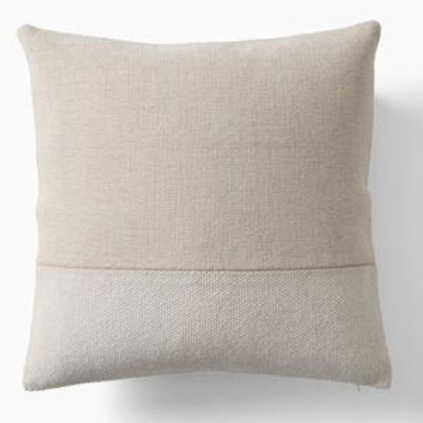 Natural Colored Cotton Canvas Pillow Cover + Insert