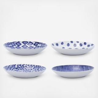 Santorini 4-Piece Assorted Pasta Bowl Set