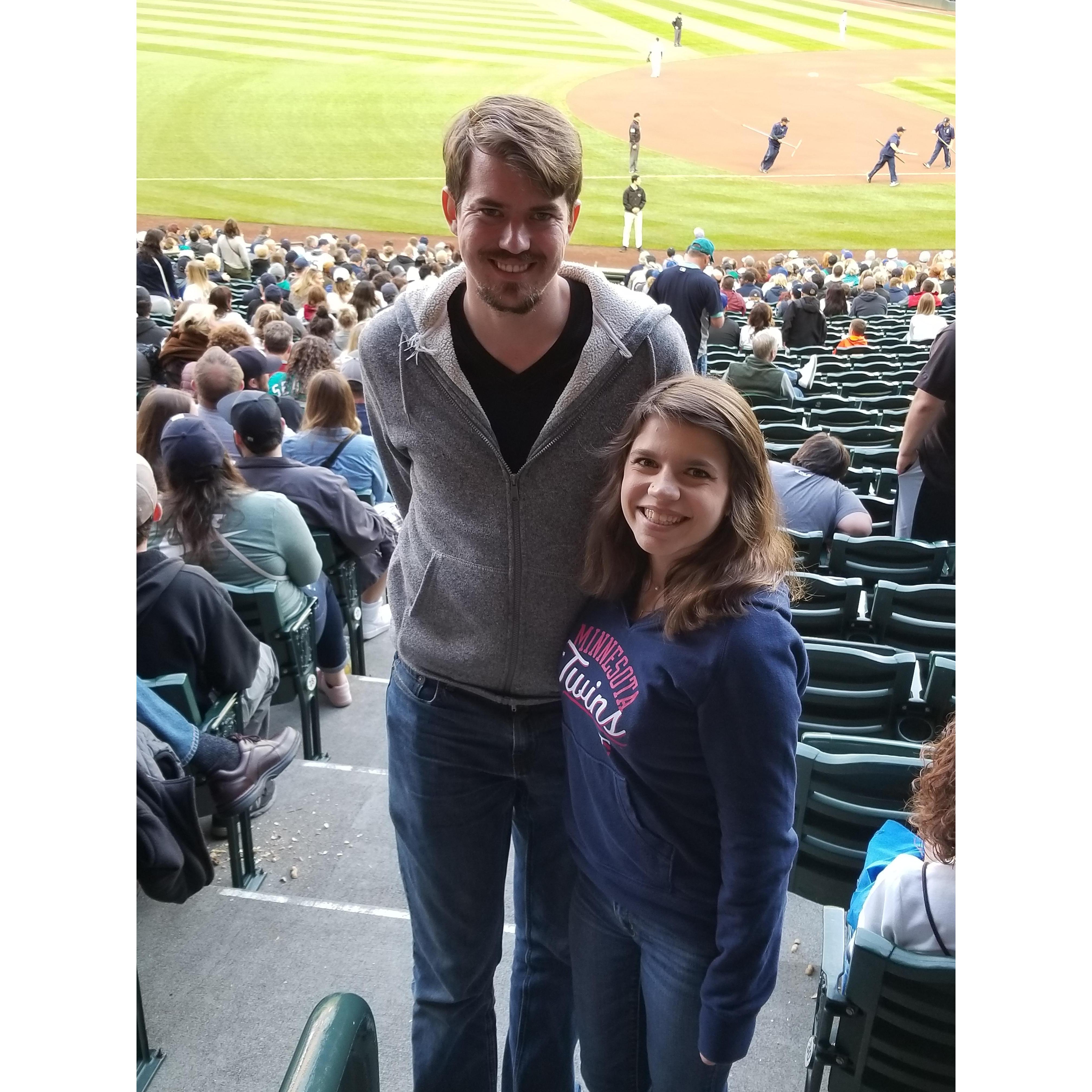 Our first Minnesota Twins vs. Seattle Mariners game. May 2018