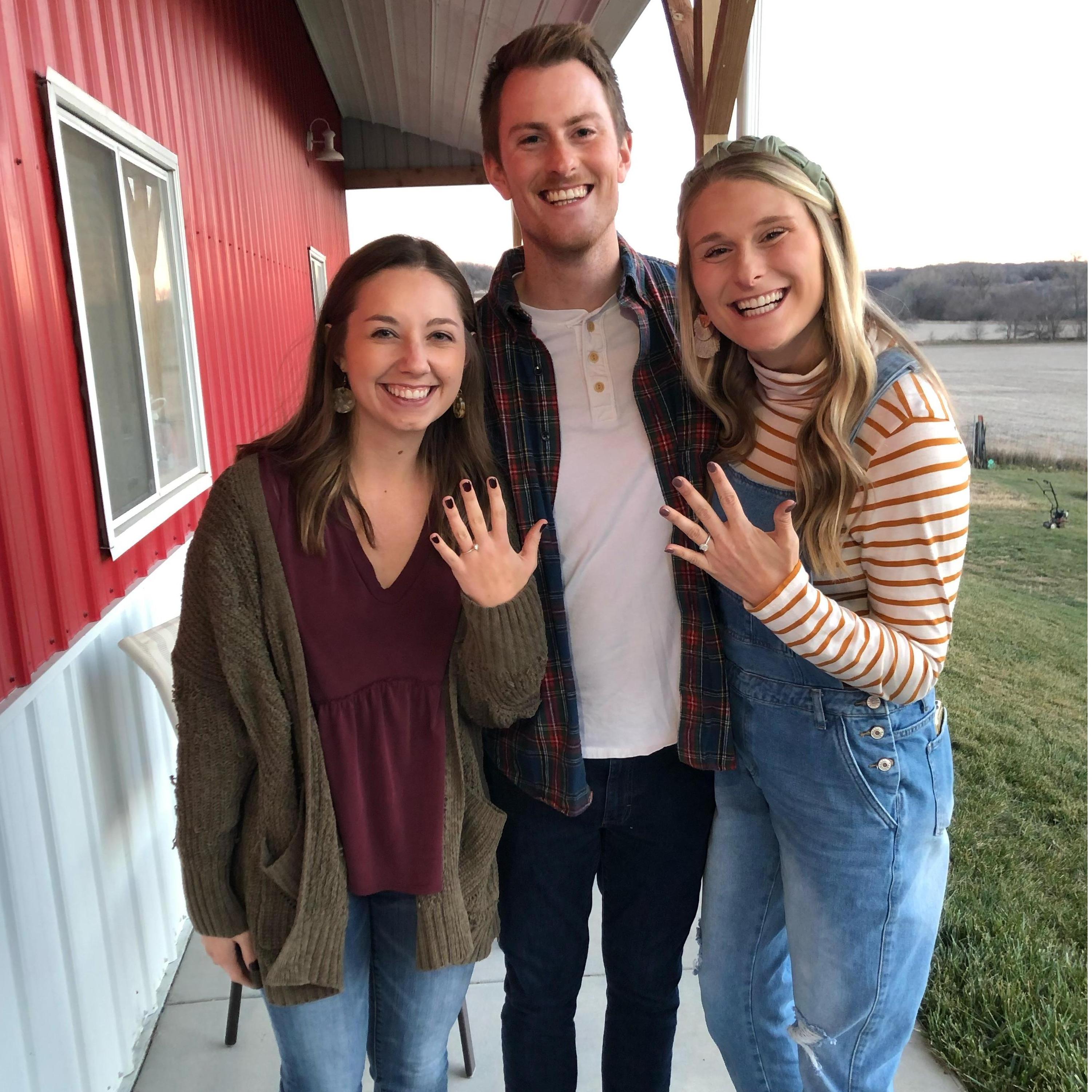Celebrating Megan and Trevor's engagement!