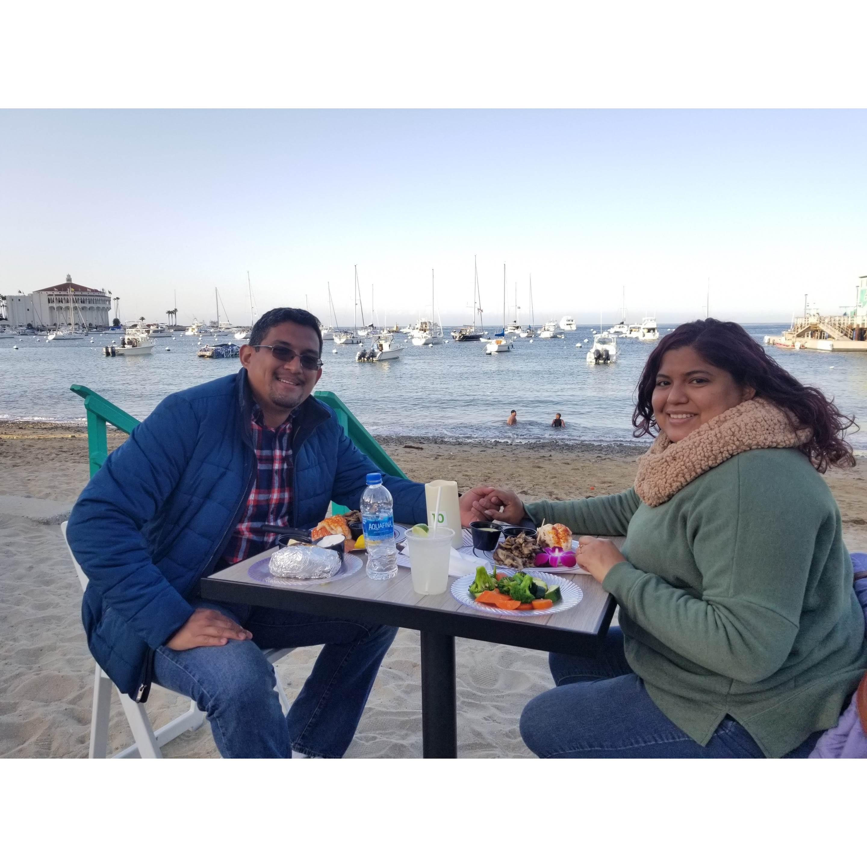 Steak and Lobster Honeymoon Dinner
