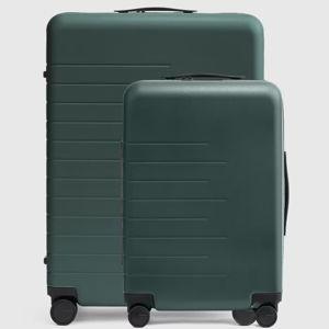 Carry-On & Large Check-In Suitcase Bundle in Dark Green