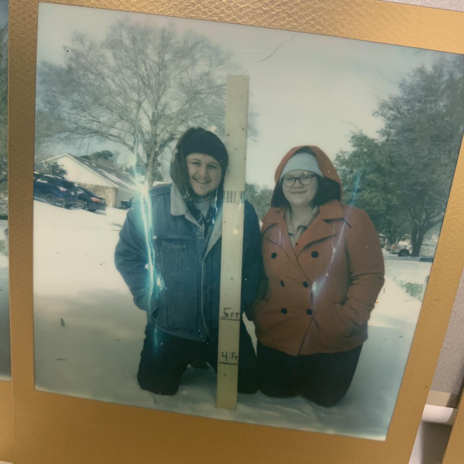 Polaroid taken by Logan’s grandfather during the snow storm of 2021