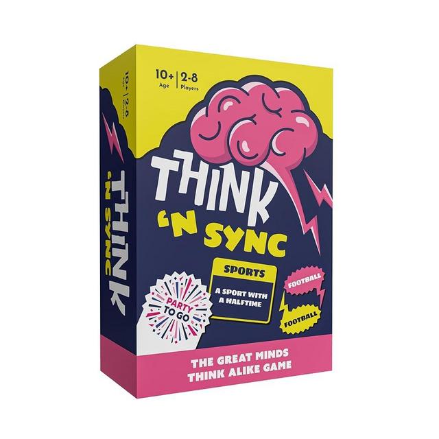 Gamewright - Party to Go - Think 'N Sync - The Great Minds Think Alike Game - Age 10+, 3-8 Players