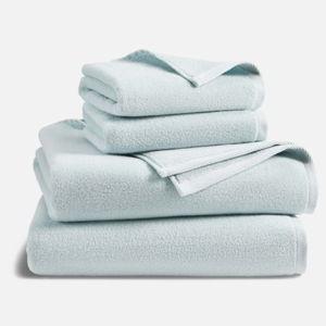 Plush Turkish Cotton Bath Sheet Bundle - Sky