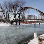 Tenney Park & Ice Skating on Tenney Park Lagoon