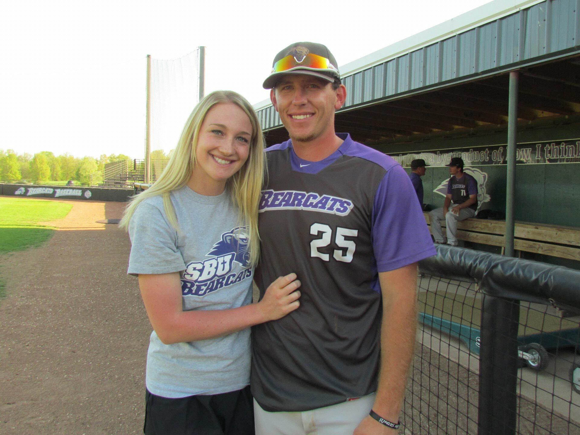 His last game at SBU! SBU and the friends and memories made there will always hold a special place in our heart.