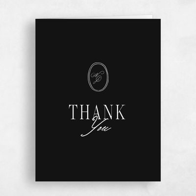 Black Wedding Thank You - Reece Portrait