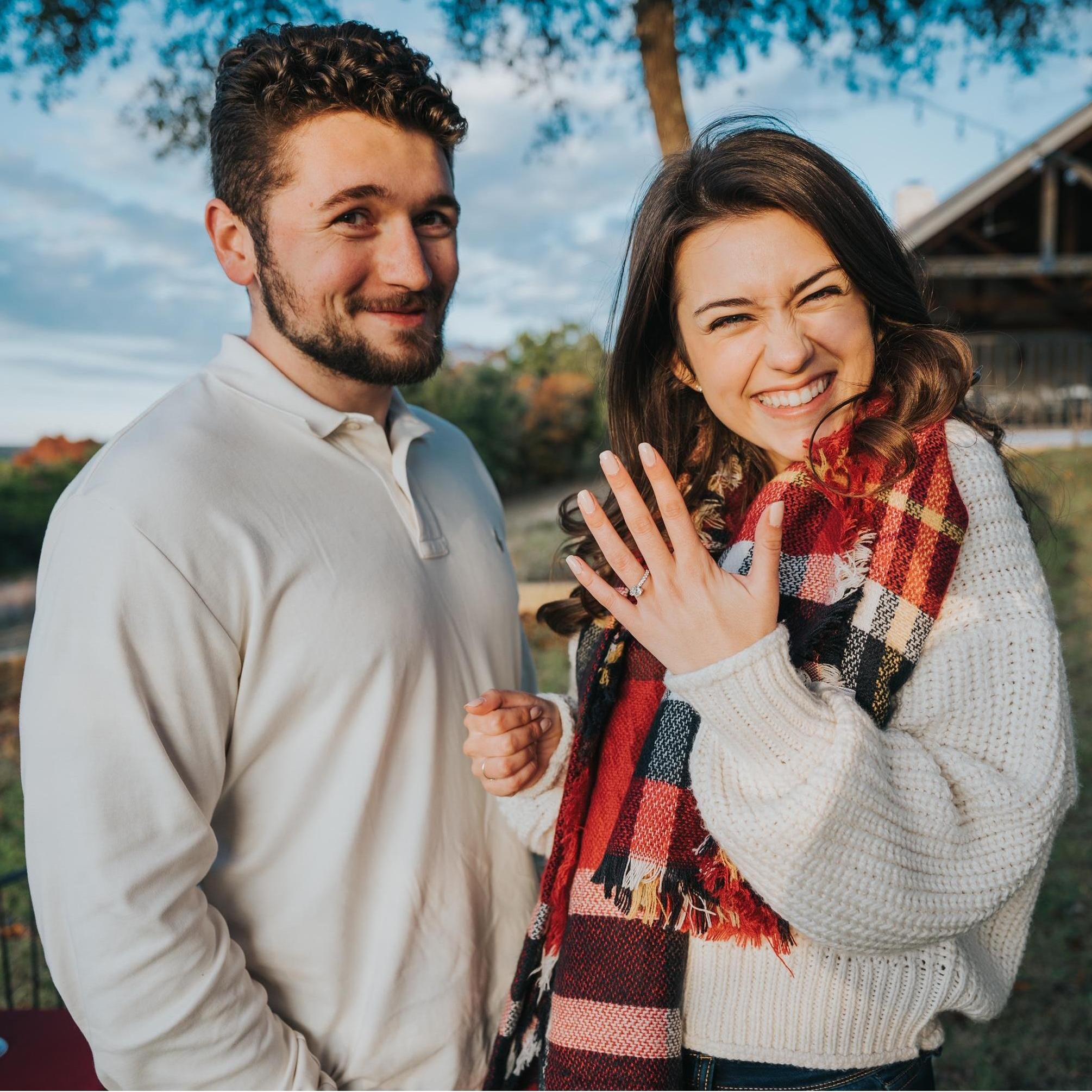 Zach has great taste in engagement rings ;)