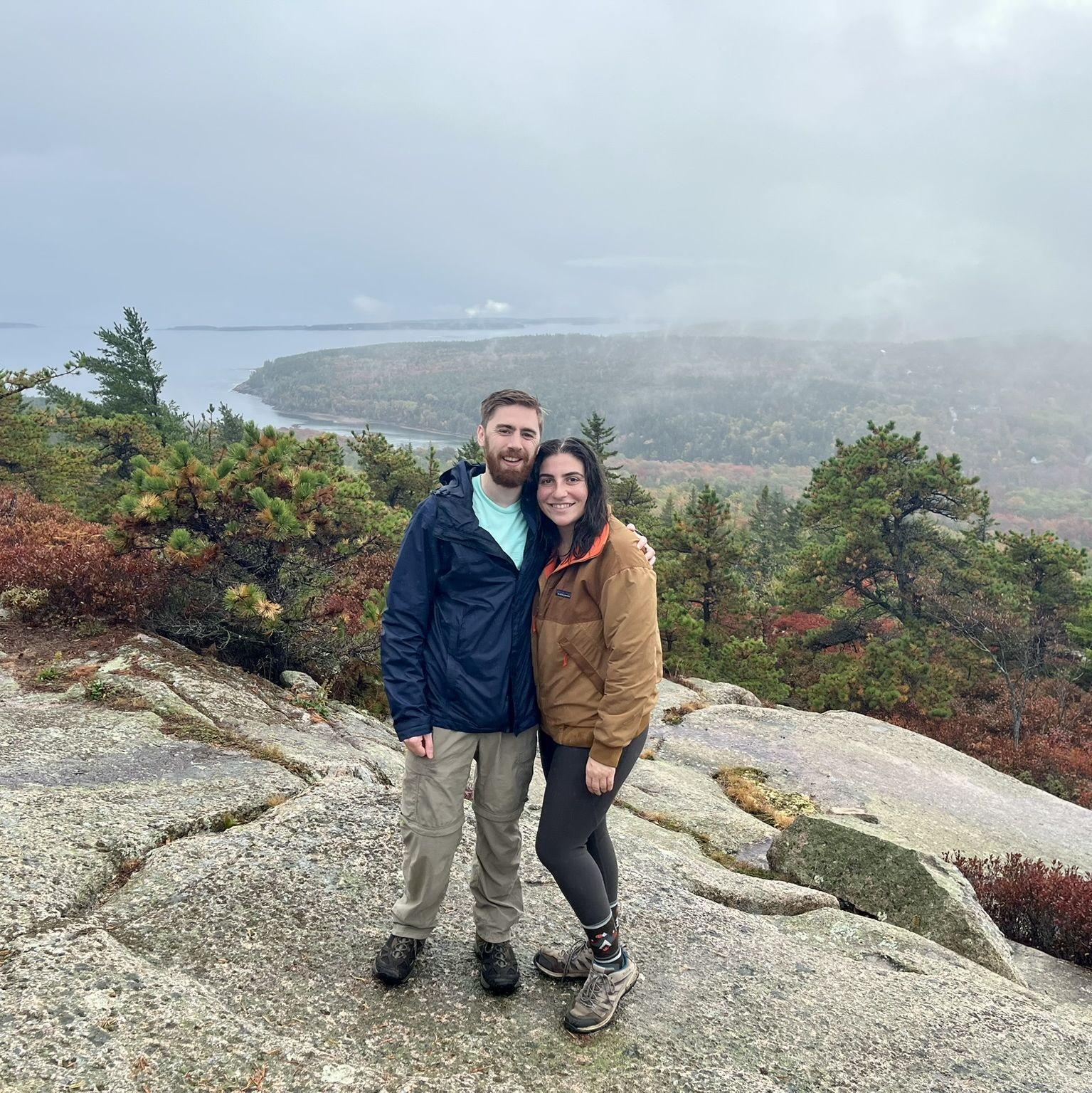 A rainy hike in Acadia National Park, ME