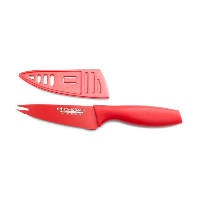 Hampton Forge Tomodachi Tomato Knife, 4-Inch - Red