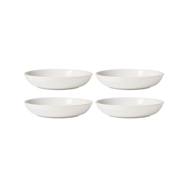 Lenox 897192 French Perle Scallop Dinner Bowls, Set of 4