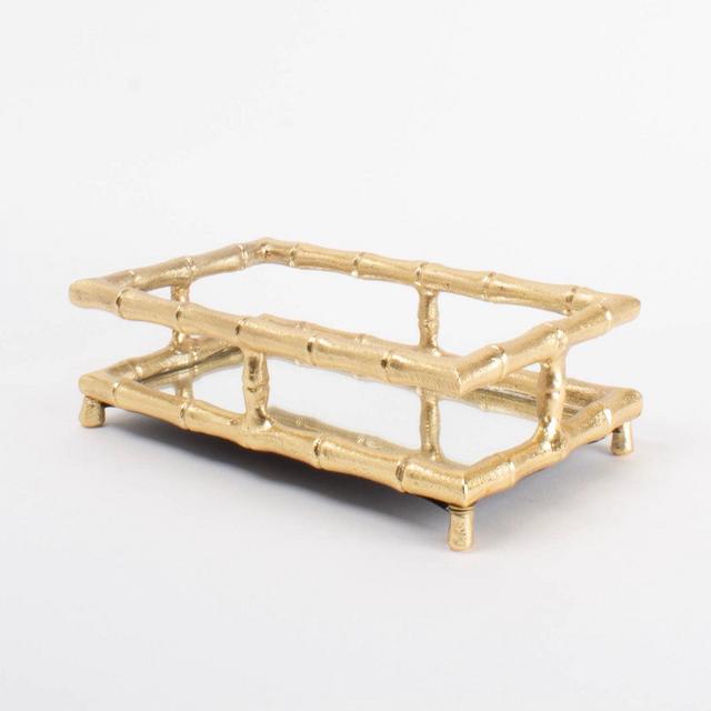 Gold Bamboo Guest Towel Holder