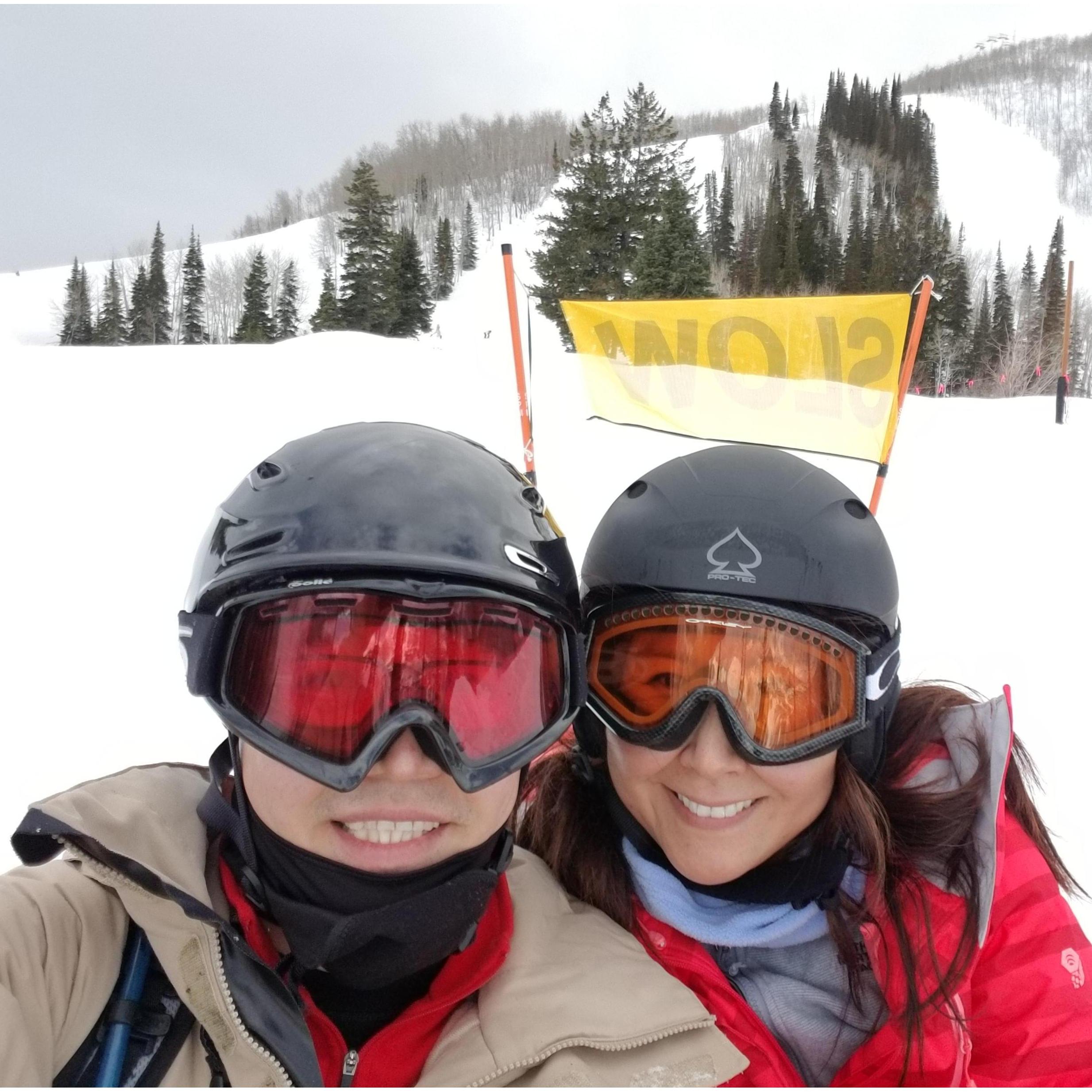 Snowboarding in Park City, Utah