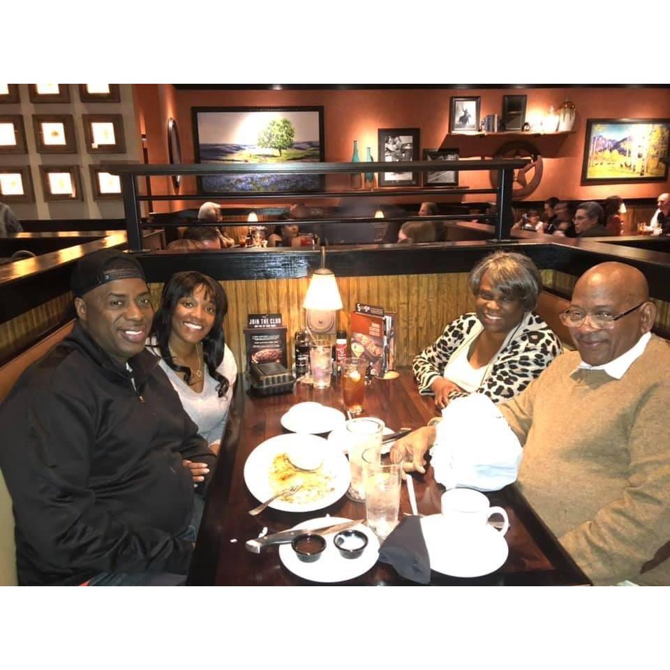 Dinner with my parents in 2019