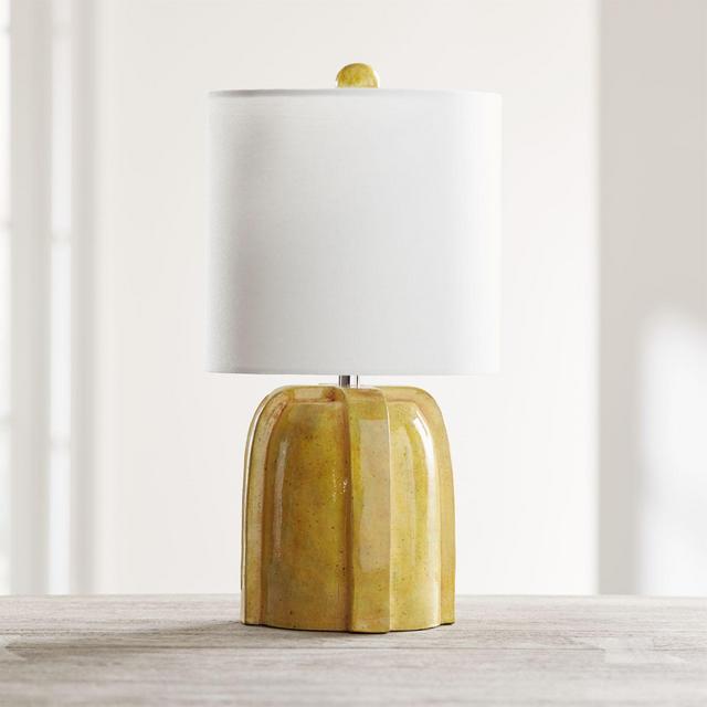 Arenson Yellow Ceramic Table Lamp, Set of 2