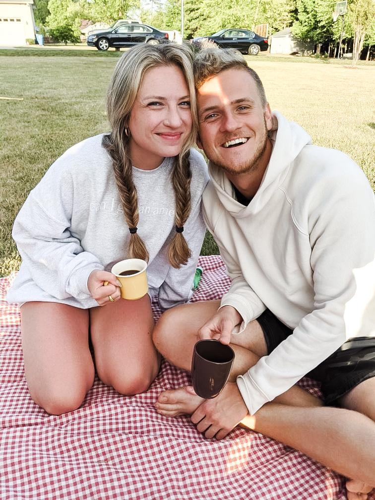 evening coffee in the summertime