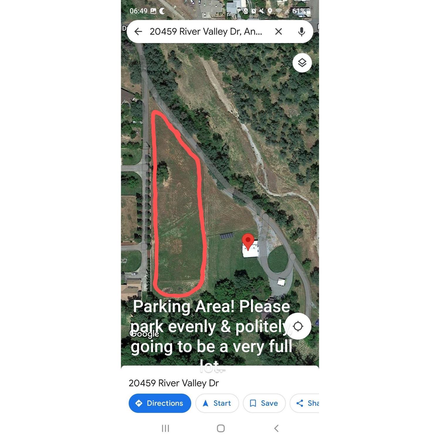Parking area!