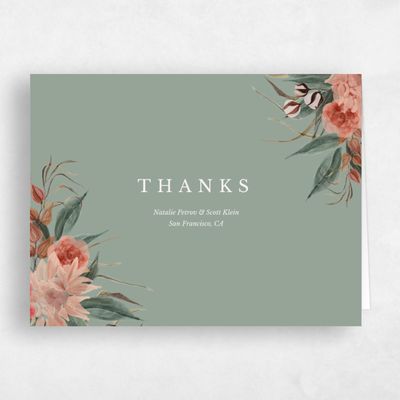 Sage, Green Wedding Thank You - Monahan Landscape