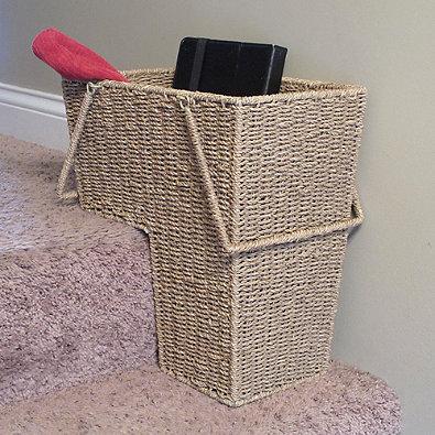Household Essentials® Seagrass Stair Basket with Handles in Natural