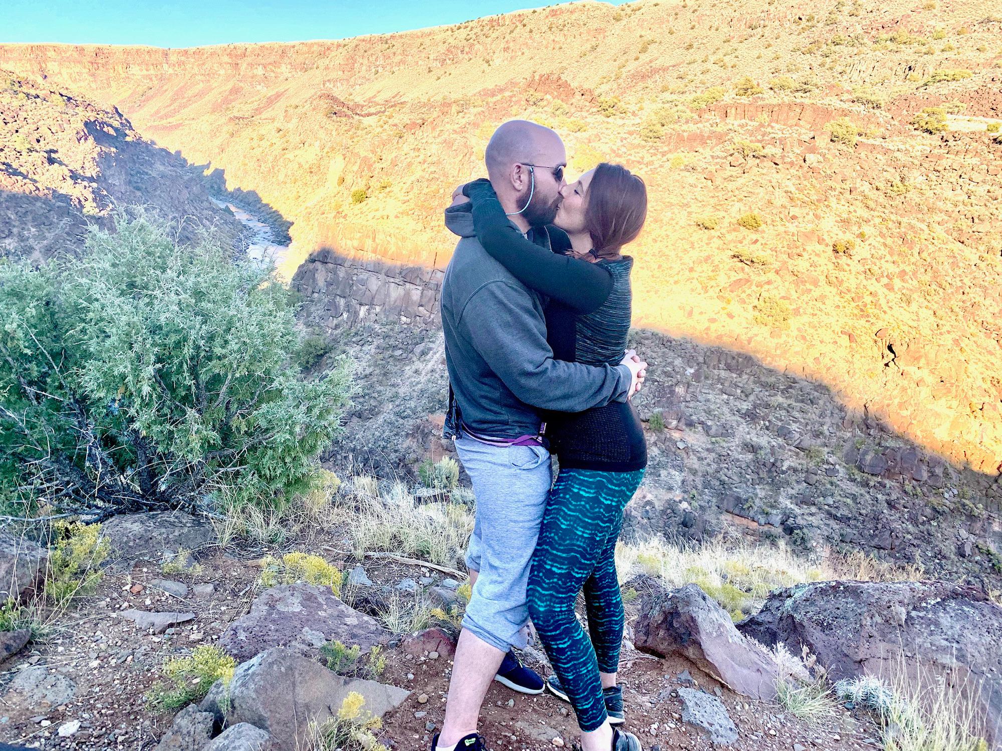 At the end point of La Vista Verde hike. The day we decided where and when to tie the knot!