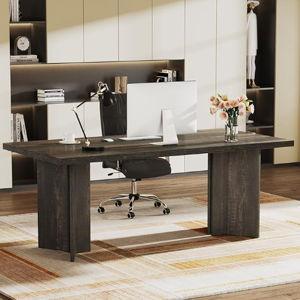 Tribesigns 63-inch Executive Desk- Dark Gray color