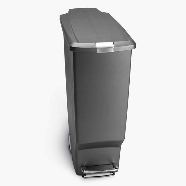 simplehuman CW1393 trash can, 40 Liter Easy-Open Packaging, Grey