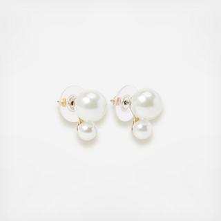Bright Ideas Double Pearl Studs