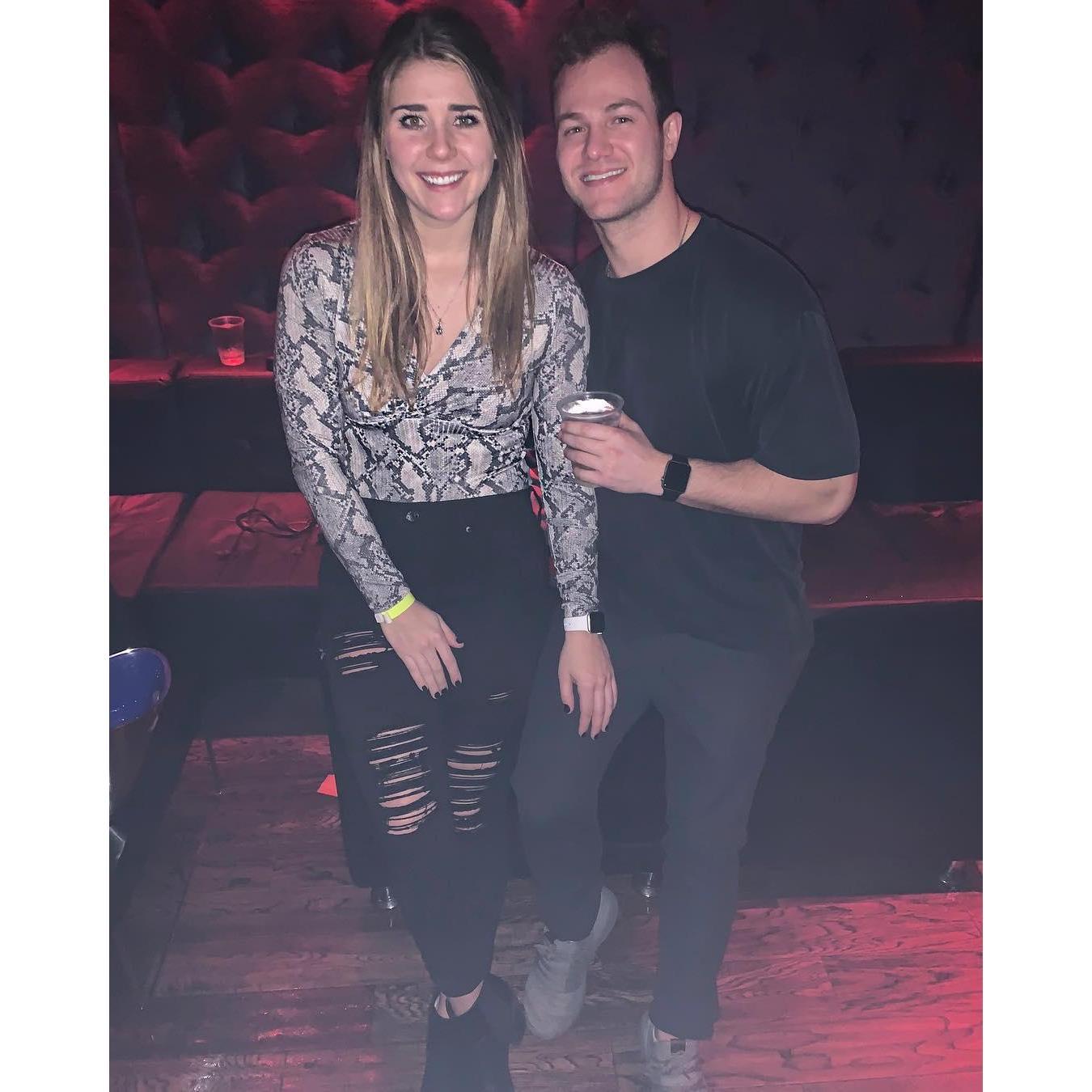 Our love for D.C. started early in our relationship too! Here we are at Echostage for a concert!