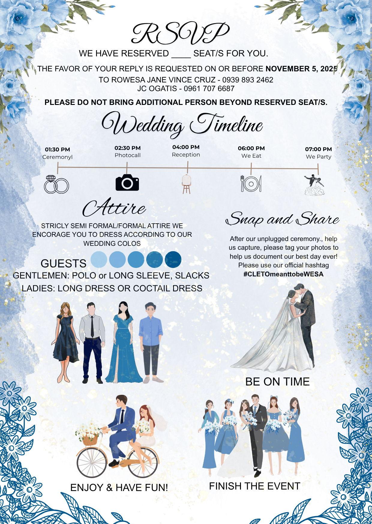 The Wedding Website of JC Ogatis and Wesa Vince Cruz
