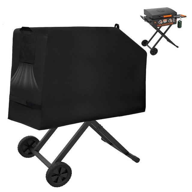 Griddle Cover for Blackstone 22" On The Go Scissor-Leg Griddle w/Hood & Stand, 600D Waterproof Heavy Duty Cover for Blackstone 22 Inch 1935 1891 17 Inch 1939 Cart Griddle, Outdoor BBQ Accessory