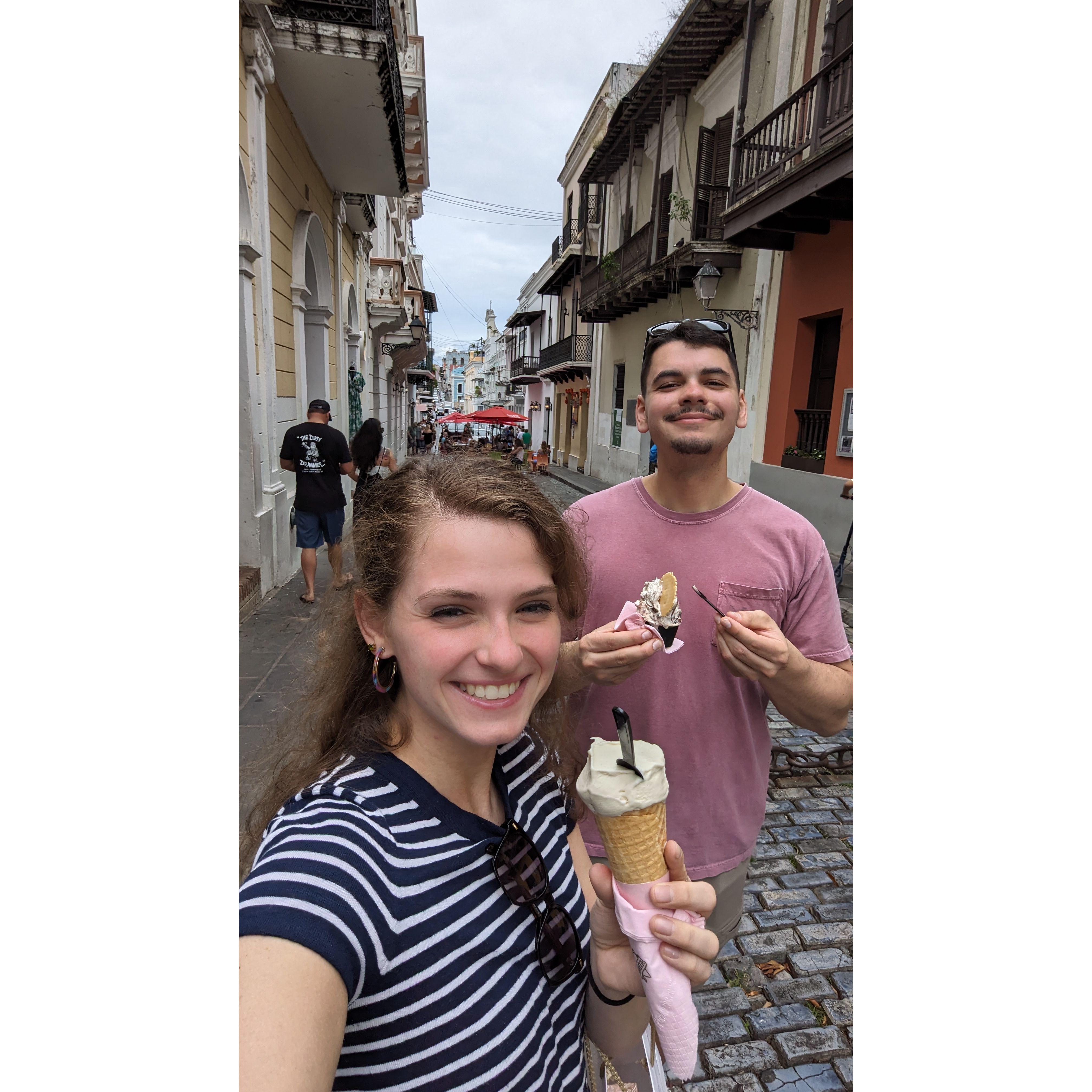 Showed him around Puerto Rico