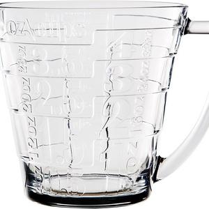 Home Essentials Glass Liquid Measuring Cup With Large Handle - Large Print Measurements for Easy Visibility, Baking, Cooking, Pouring Liquid - 32oz, Clear