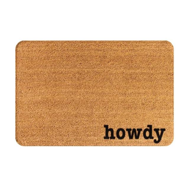 Welcome Mats for Front Door Outdoor Entry Howdy Doormat Howdy Door Mat Howdy Mat Funny Doormat Howdy Rug Housewarming Gift Howdy Gift Western Doormat Doormat for Home Indoor Rugs Patio 17x30 Inch