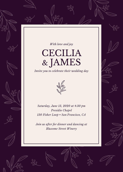 Norcross Border | Olive | Zola Wedding Invitations