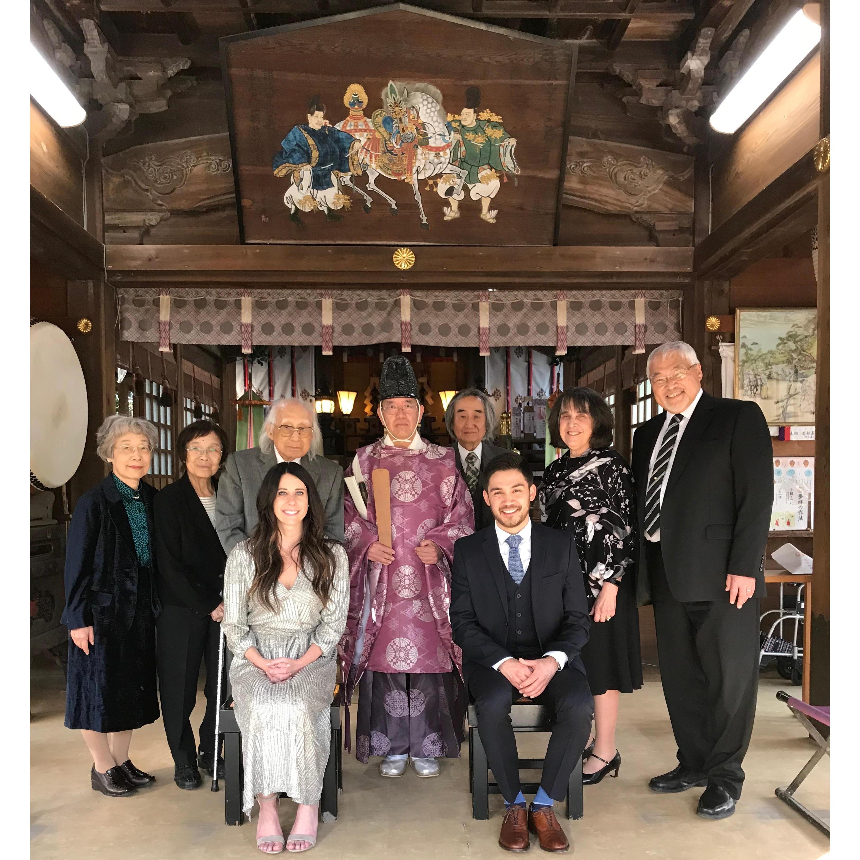Our Japanese wedding ceremony with Seijen's grandparents.