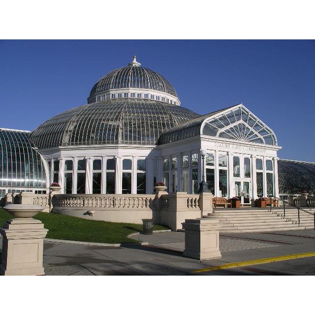 This is the Como Conservatory Historic Entrance where all guests will enter the building.