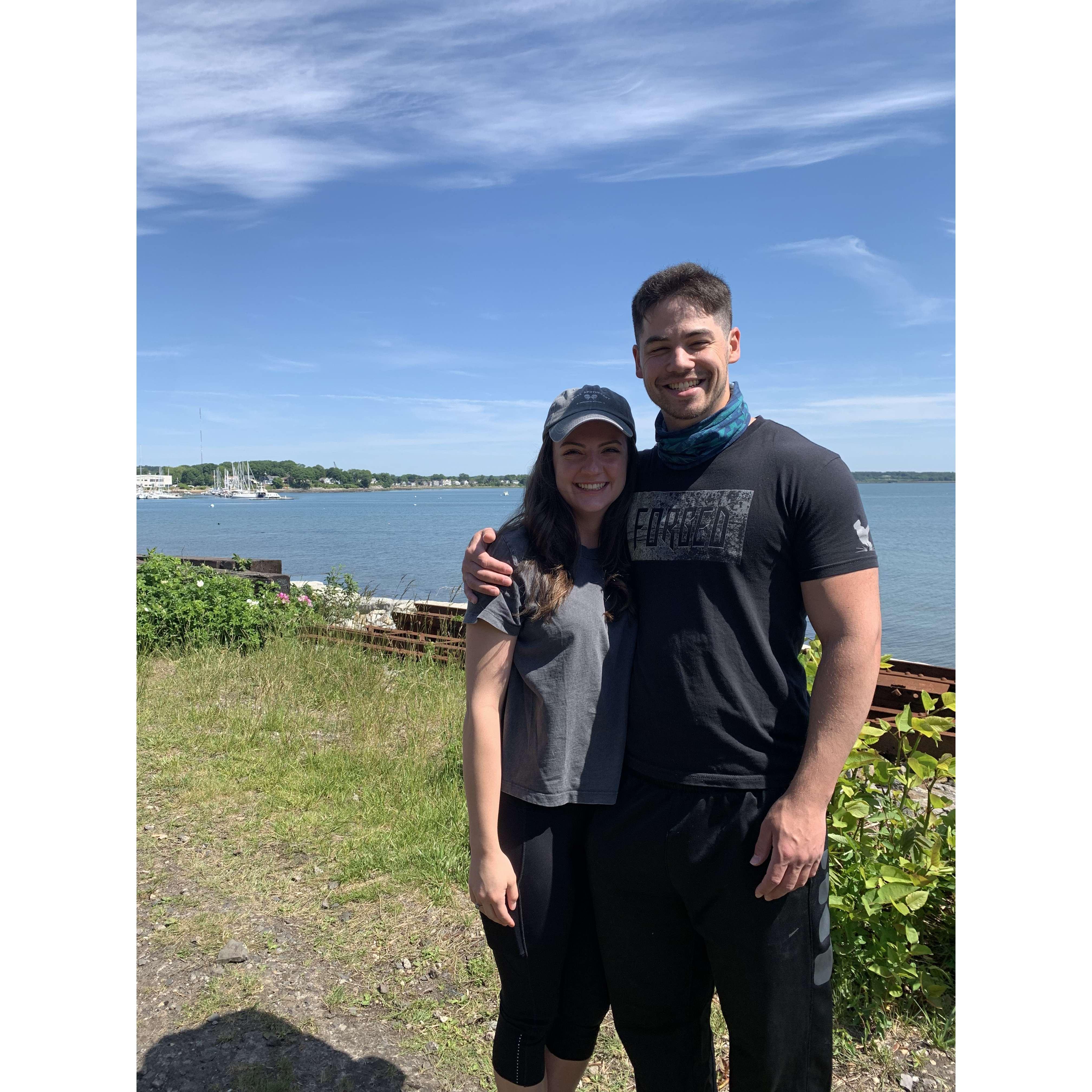 Train ride in Portland, ME!