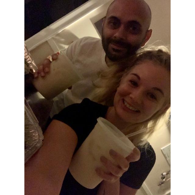 Quarantine date nights.. jumbo margs to go!