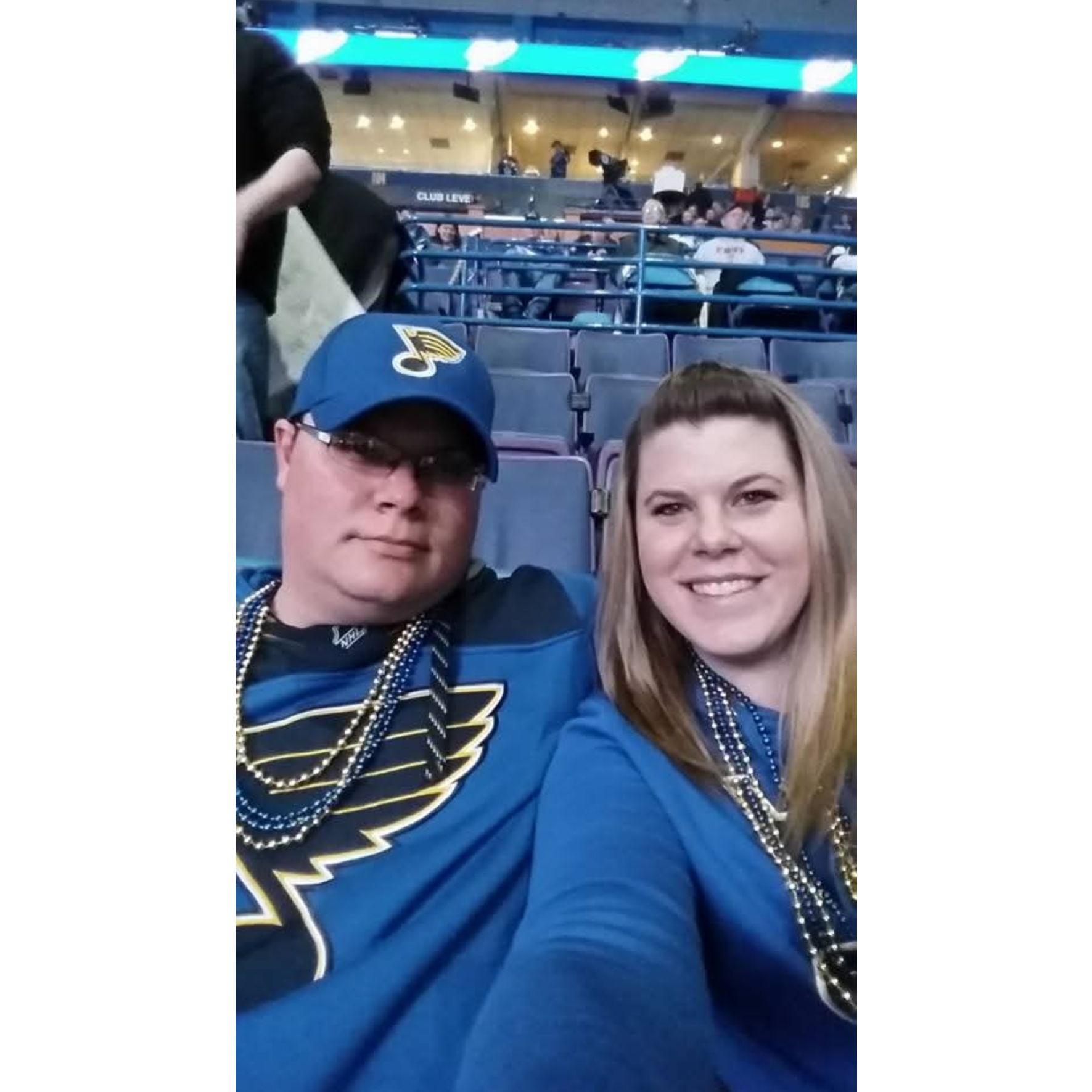 First Blues hockey game