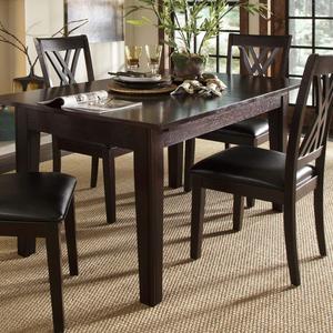 A-America Montreal 132" Rectangular Dining Table with (3) 24" Self-Storing Leaves, Rich Cognac