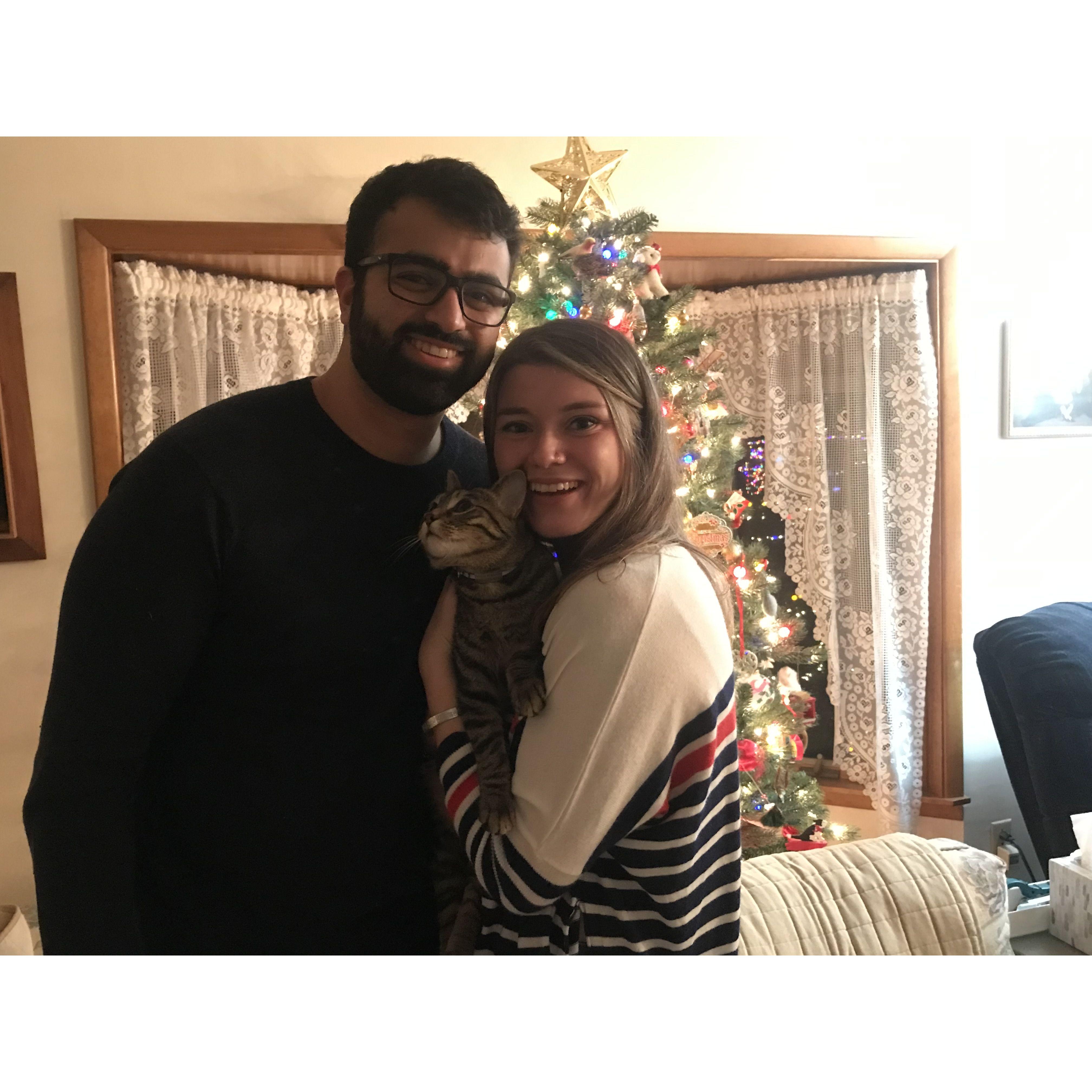 Celebrating Christmas together in 2021.