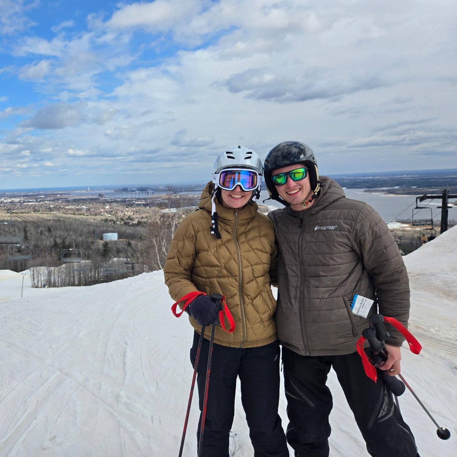 Enjoying one of our favorite hobbies at Spirit Mountain